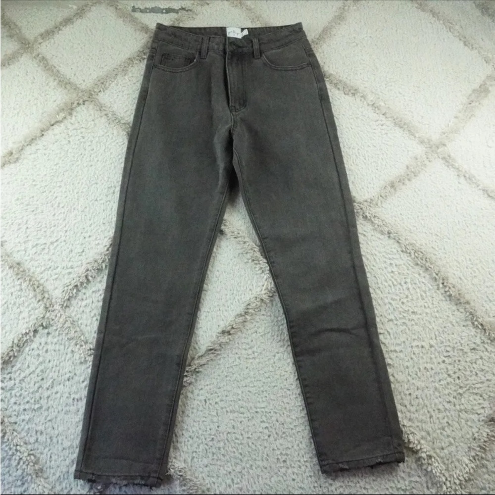 Princess Polly Mom Jeans Womens 4 High Rise Black Denim